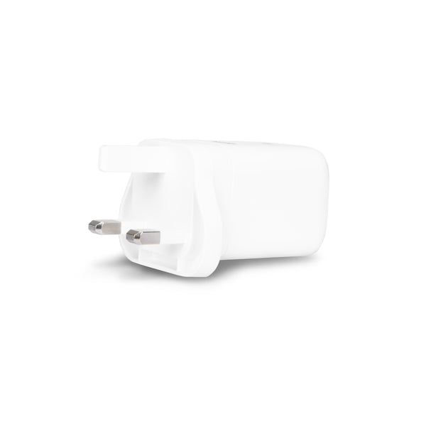 Cargador de pared GaN de 2 puertos (100 W) Reino Unido