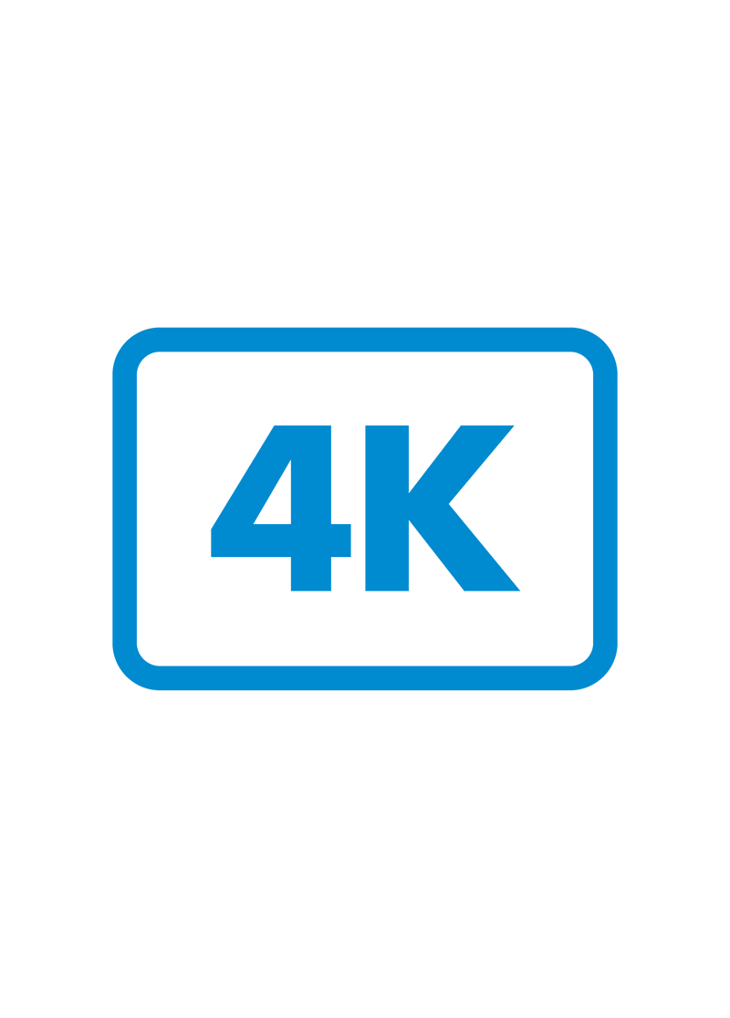 Risoluzione video fino a 4K
