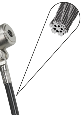 Câble en acier de 5 mm