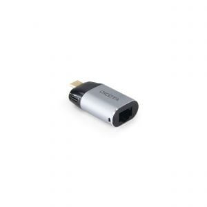 USB-C zu Ethernet Mini-Adapter mit PD (100W)