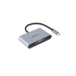 USB-C Portable 5-en-1 Mini Docking Station 4K HDMI DP PD 100W