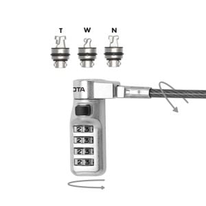 Laptop Lock Combination Universal - Preset Code