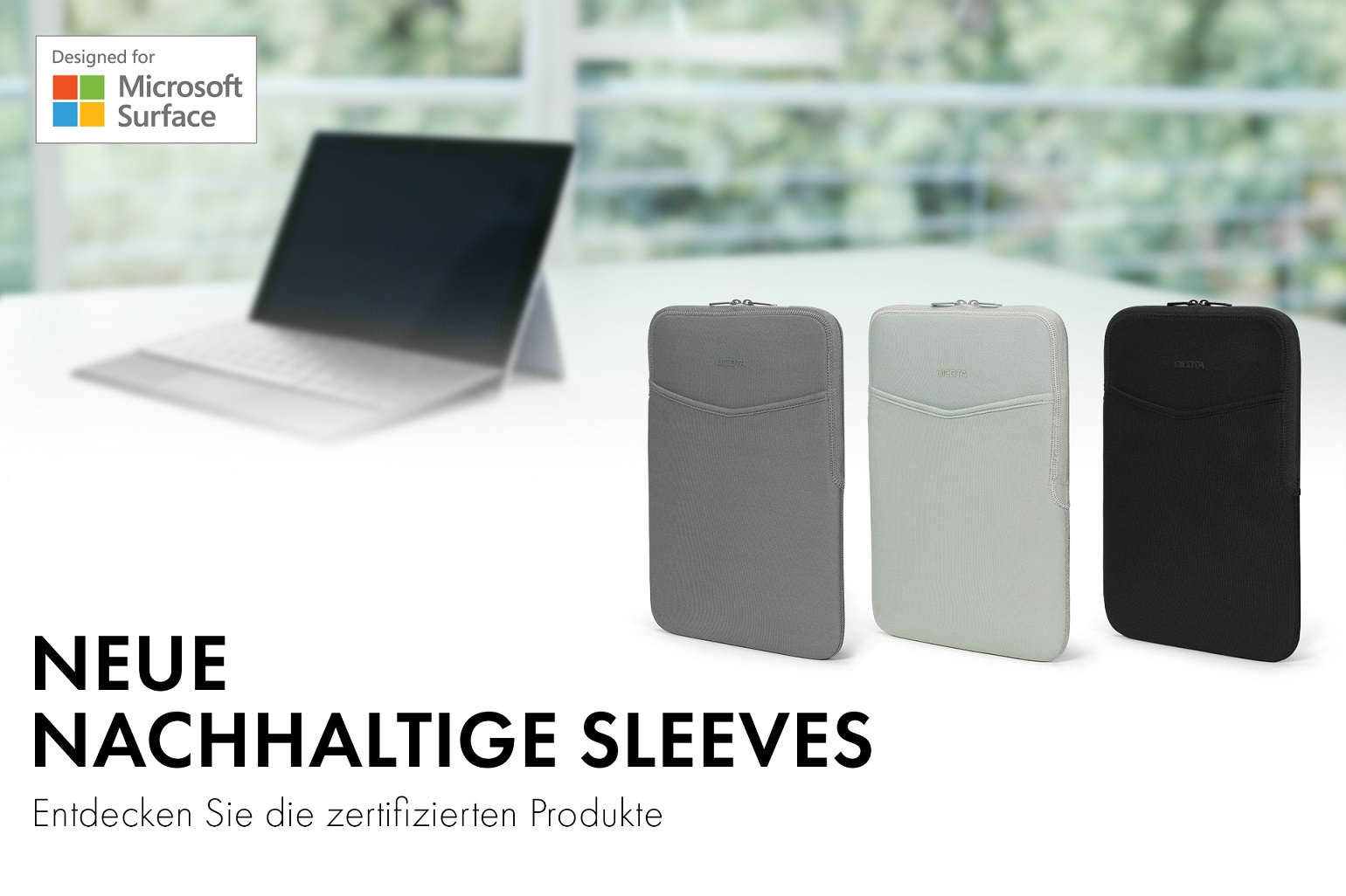 Qualität, Stil und zertifizierten Schutz für Microsoft Surface-Geräte