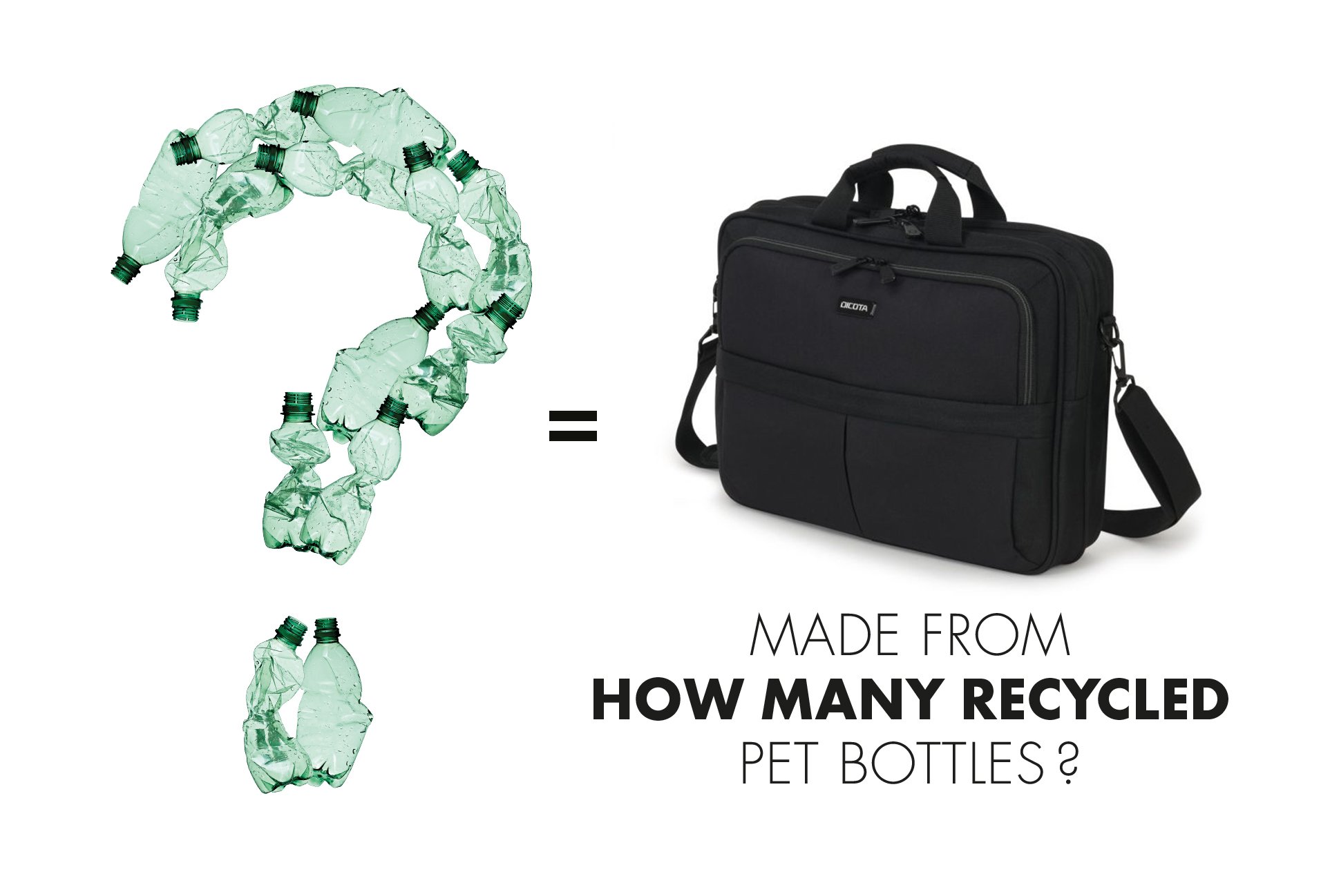 How many PET Bottles are recycled in one bag?