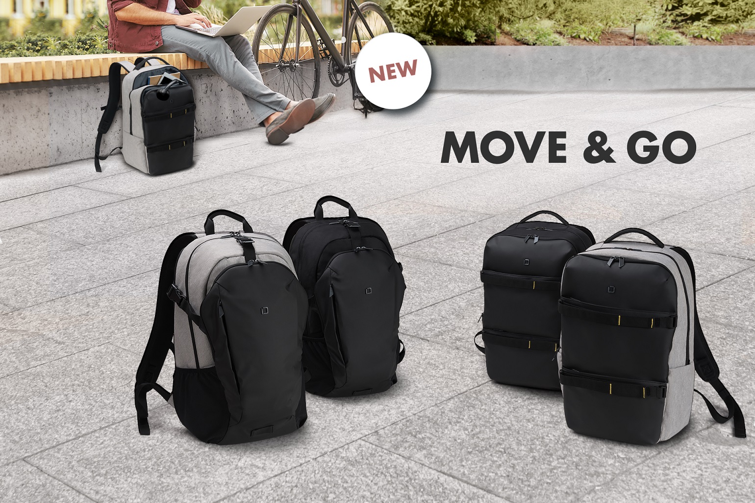 Backpack GO et MOVE - sportifs, fonctionnels et élégants