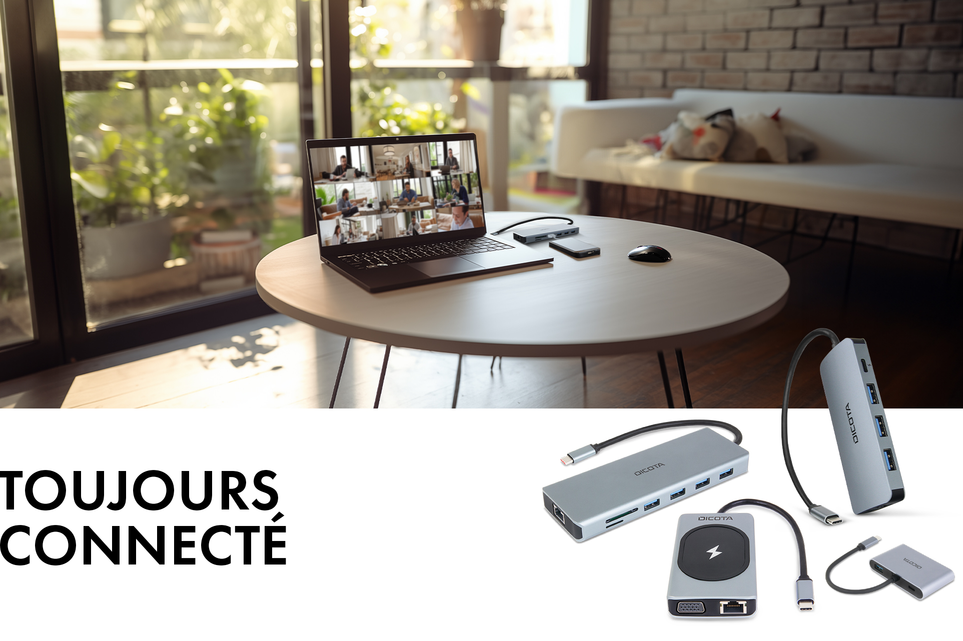 Toujours Connecté - Solutions de connectivité et de recharge