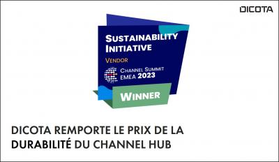 Nous célébrons l'obtention du prix de l'initiative de durabilité au Channel Summit 2023