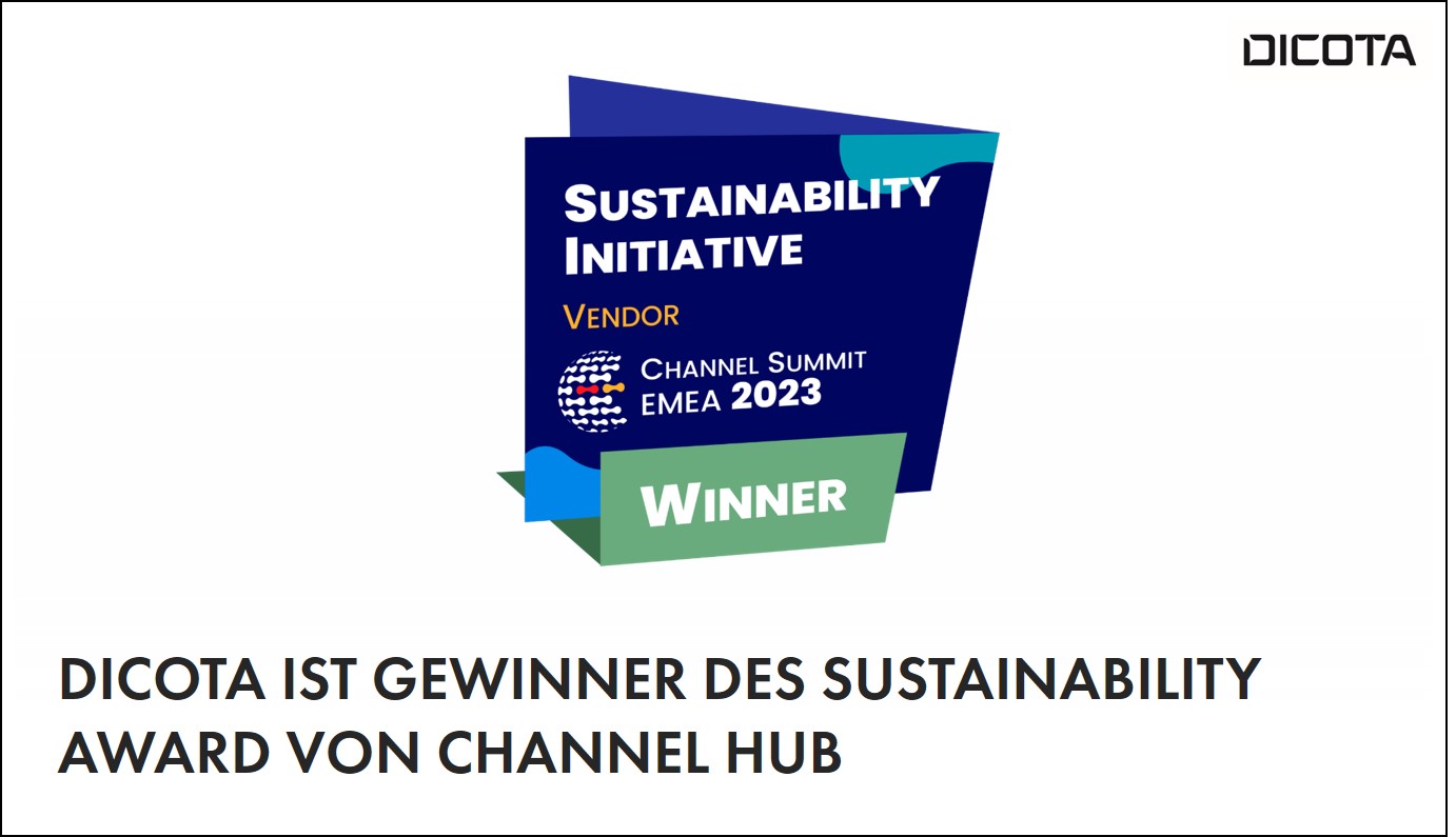 Wir feiern den Gewinn des Sustainability Initiative Award beim Channel Summit 2023